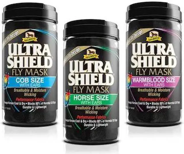 Main image of ABSORBINE 3380-XL UltraShield Fly Mask With Ears WARMBLOOD