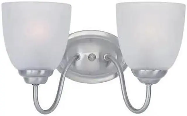 Main image of MAXIM LIGHTING 10072FTSN Stefan 2-Light 13.25" Wide Satin Nickel Vanity Light