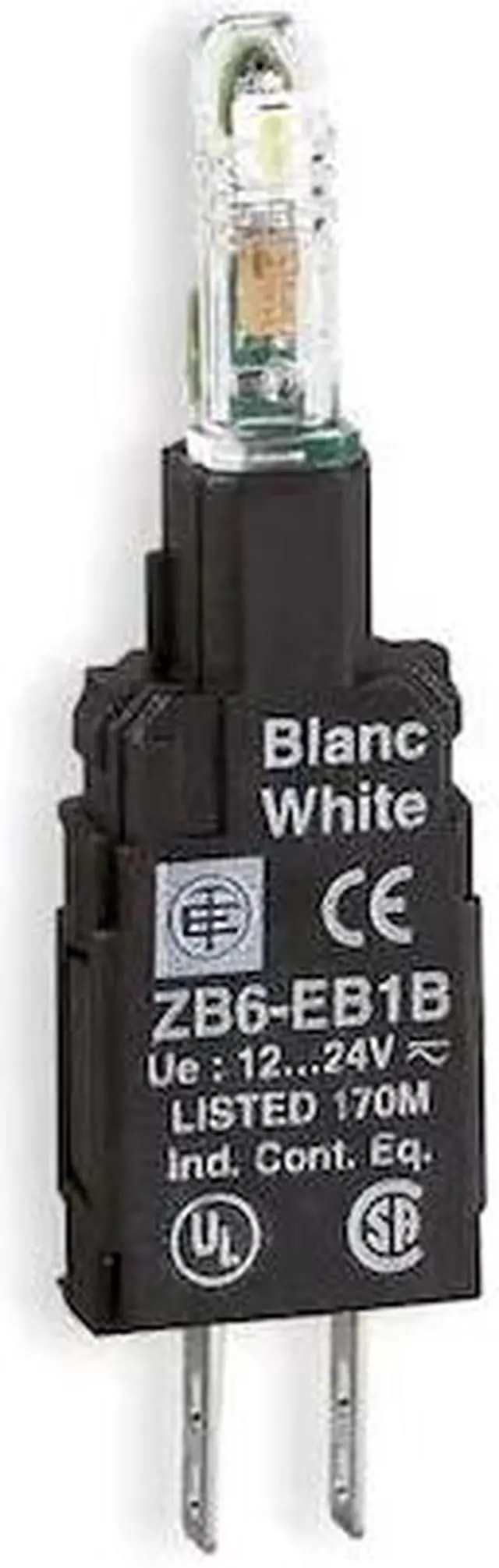 Alt view image 2 of 2 - SCHNEIDER ELECTRIC ZB6EB3B Lamp Module, 16mm, 12-24V, Green, LED