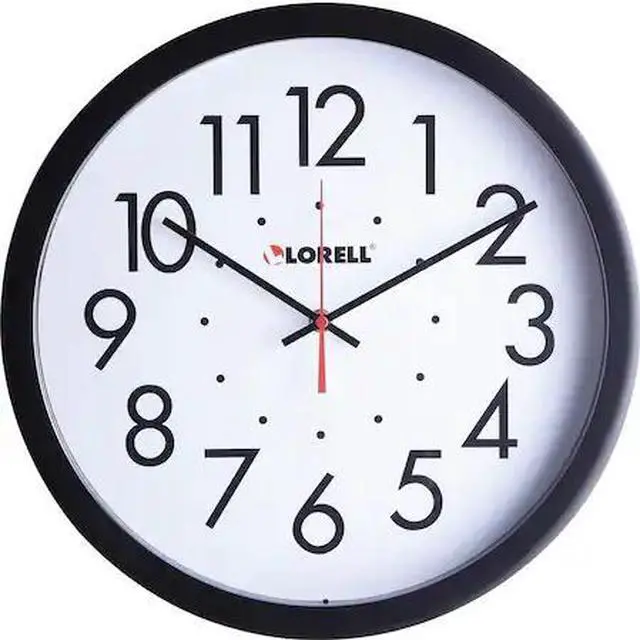 Alt view image 2 of 5 - Lorell 14-1/2" Self-Set Wall Clock - Analog