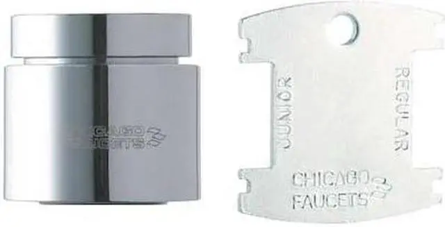 Alt view image 3 of 3 - CHICAGO FAUCETS E35VPJKABCP 13/16-24F Pressure Comp. Aerator Outlet