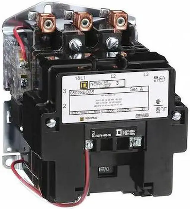 Alt view image 3 of 3 - SQUARE D 8502SEO2V02S 120VAC Non-Reversing Magnetic Contactor 3P 90A NEMA 3,