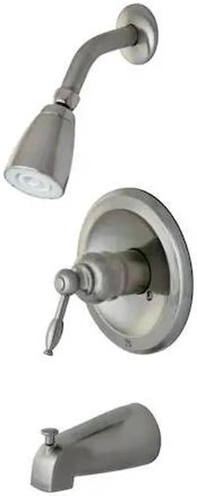 Alt view image 2 of 2 - Kingston Brass KB538KL Tub and Shower Faucet, Brushed Nickel