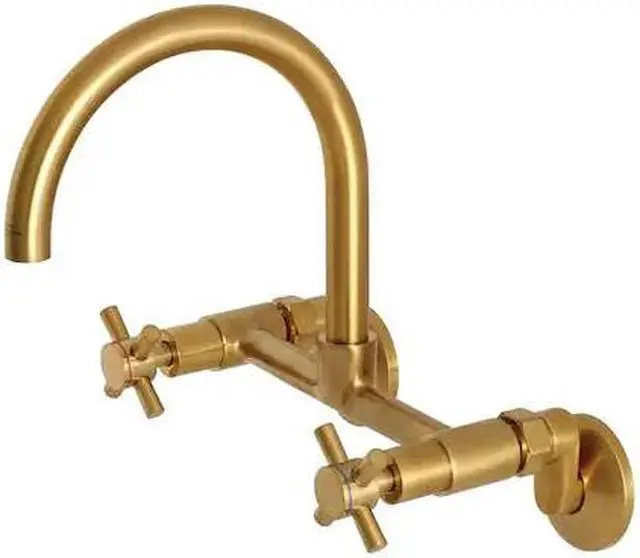 Main image of CONCORD KS414SB KS414SB 8-Inch Adjustable Center Wall Mount Kitchen Faucet