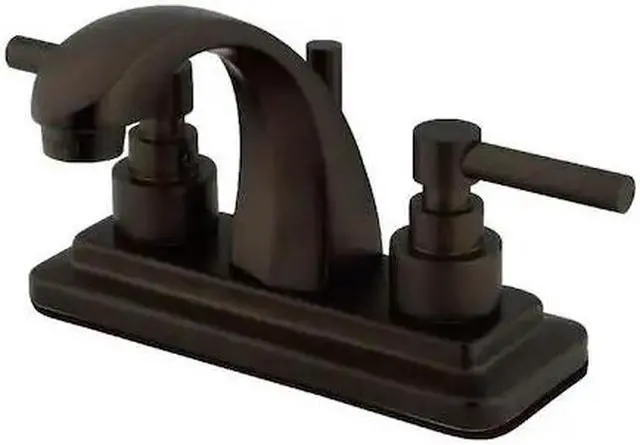 Alt view image 3 of 3 - Kingston Brass KS4645EL Two Handle 4 in. Centerset Lavatory Faucet with Brass Pop-up