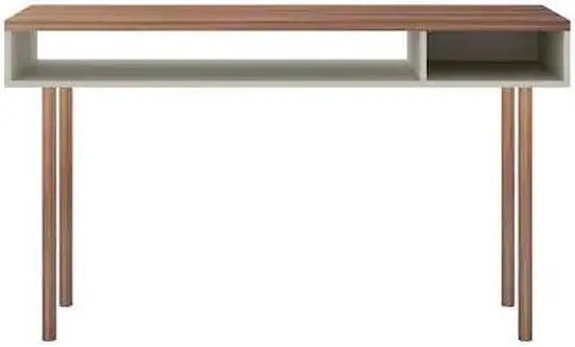 Alt view image 2 of 13 - Windsor 47.24 Console Accent Table in Off White and Nature