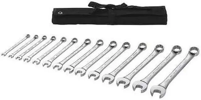 Main image of WESTWARD 54DF99 Combination Wrench Set,14 Pieces,12 Pts