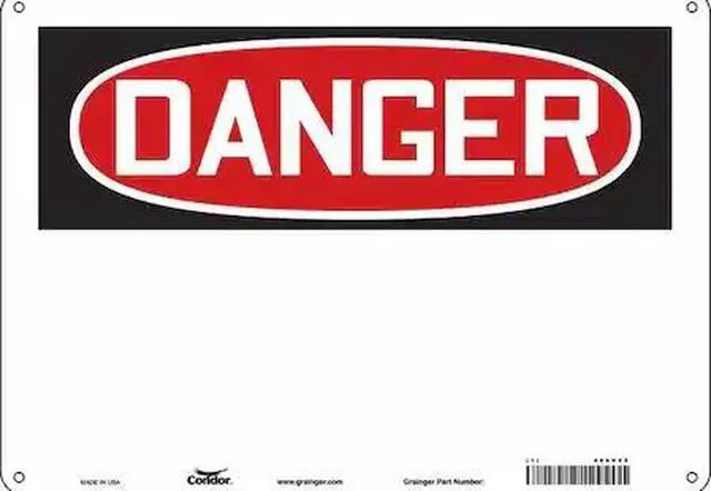 Main image of CONDOR 486V55 Safety Sign,14" W,10" H,0.055" Thickness