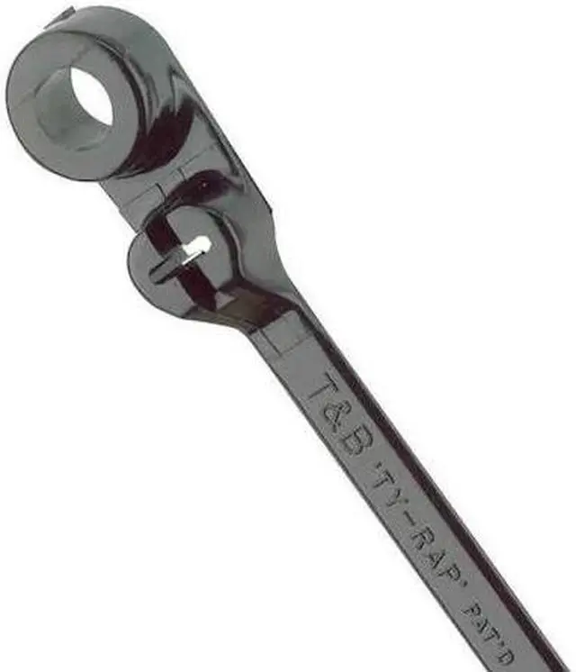 Main image of TY-RAP TY35MX Cable Tie, 8 in L, 1-3/4 in Max Bundle Dia., Black, Nylon 6/6, 50