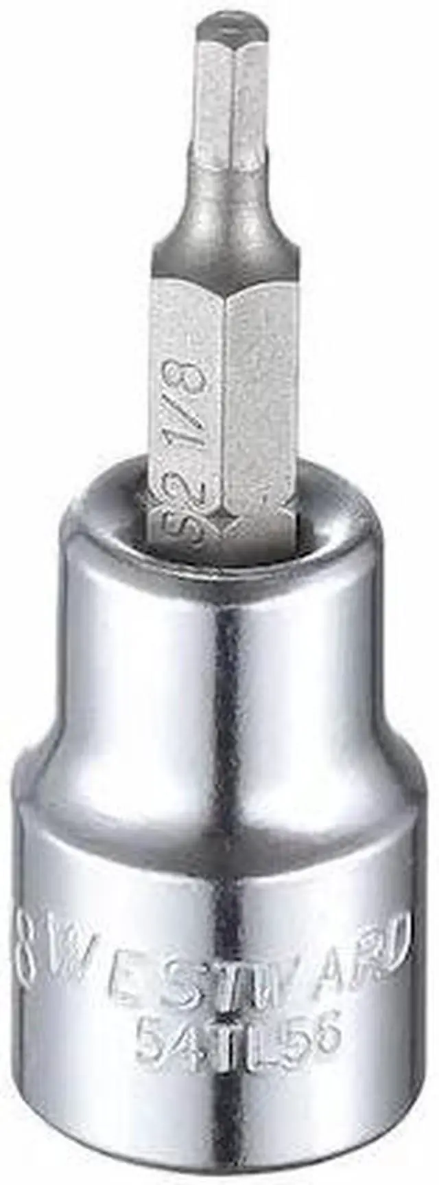 Alt view image 2 of 2 - WESTWARD 54TL56 1/8" Tip, SAE Hex Socket Bit, 1-3/4" L