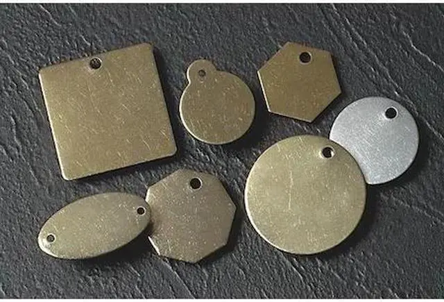 Alt view image 2 of 4 - C.H. HANSON 42462 Blk Tag,2 x 2 In,Br,Brs,Sq,PK25