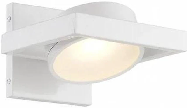 Main image of NUVO 62-992 Hawk LED Pivoting Head Wall Sconce White Finish Lamp Include