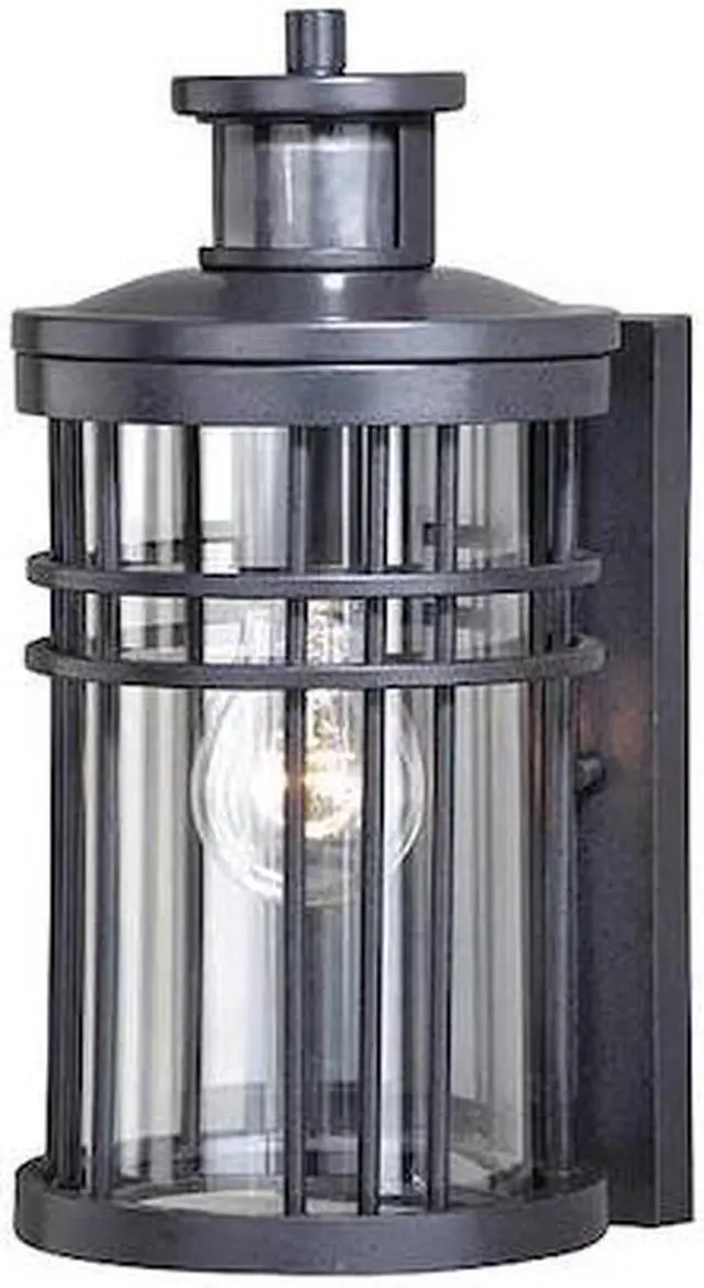 Main image of VAXCEL T0366 Wrightwood Dualux Outdoor Light Black