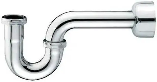 Main image of EVERFLOW 12712-S P-Trap with Box Escutcheon for Tubular Drain Applications,