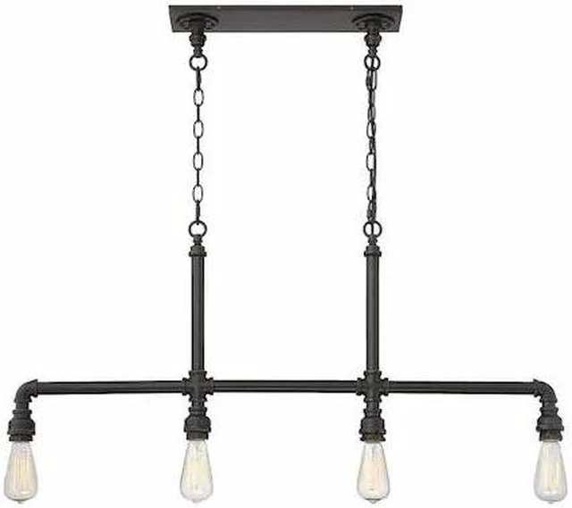 Alt view image 3 of 3 - nuvo 60/5794 four light pendant, 17.00x27.00x2.31, industrial bronze