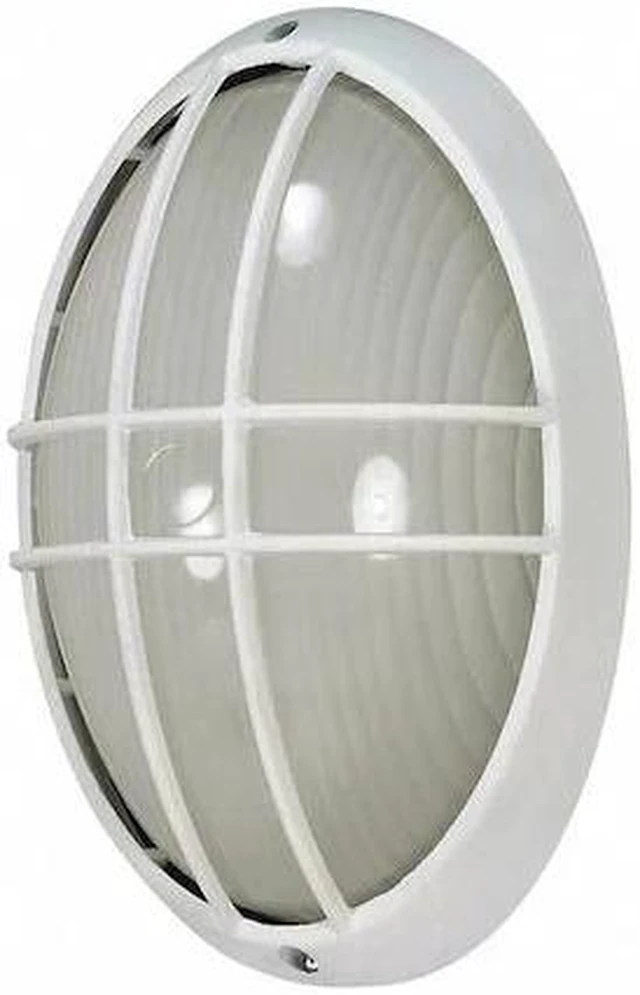 Main image of NUVO 60-528 1-Light 13 in. Large Oval Cage Bulk Head Die Cast Bulk Head