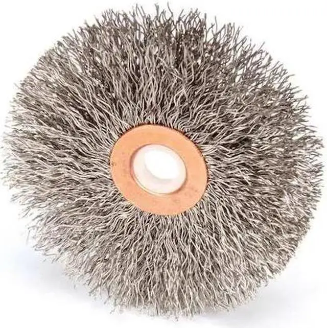 Alt view image 8 of 9 - C-3 Copper Center Small Diameter Wire Wheel, .014 Stainless Steel, 1/23"