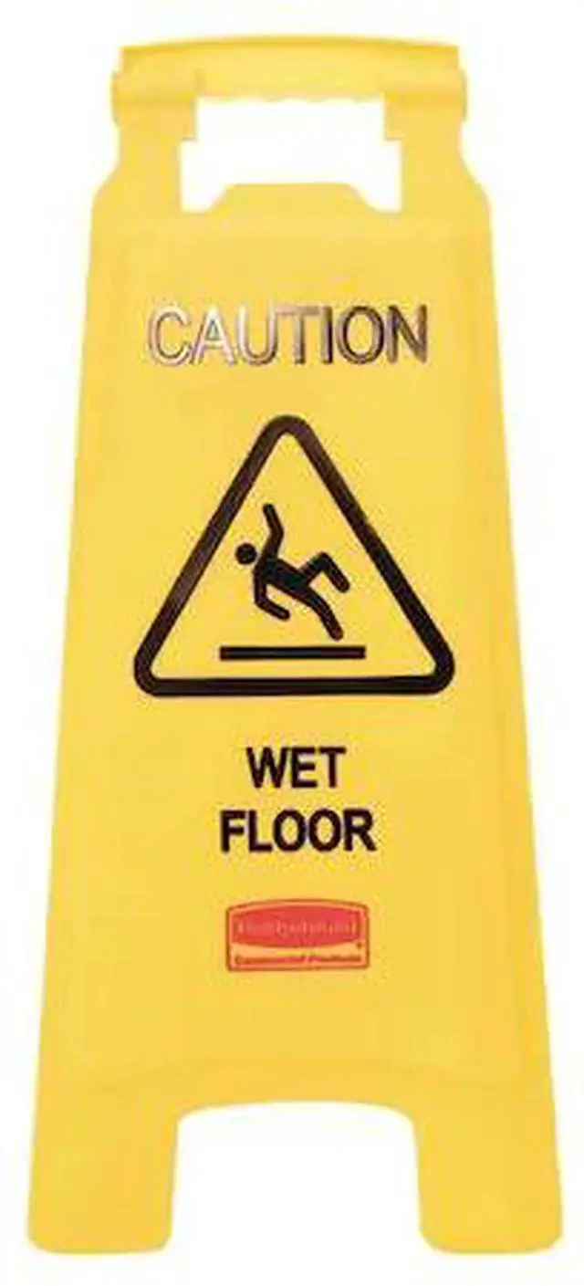 Alt view image 8 of 17 - Rubbermaid Plastic,  Floor Safety Sign,  11" Width,  25" Height,  Yellow