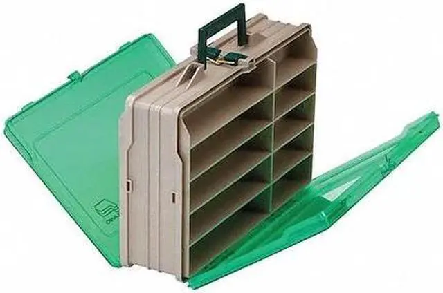 Alt view image 6 of 6 - Plano Double-Sided 19-Compartment Satchel - Sandstone &Amp; Green