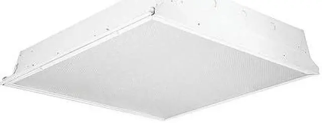 Alt view image 2 of 2 - Hubbell Lighting 2493008 Columbia 2 Ft. X 4 Ft. 38-Watt White Integrated Led Lensed Recessed Troffer Light