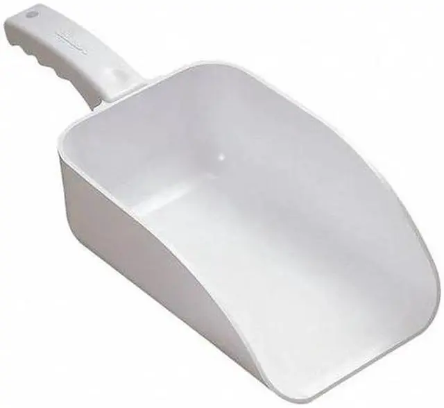Alt view image 4 of 5 - Plastic Hand Scoop, White, 15 x 6 1/2 In