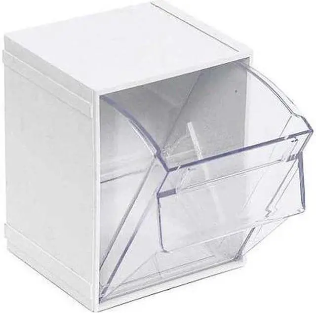 Alt view image 2 of 3 - QUANTUM STORAGE SYSTEMS QTB405WT Tip Out Bins, Individual, W 3/4, White