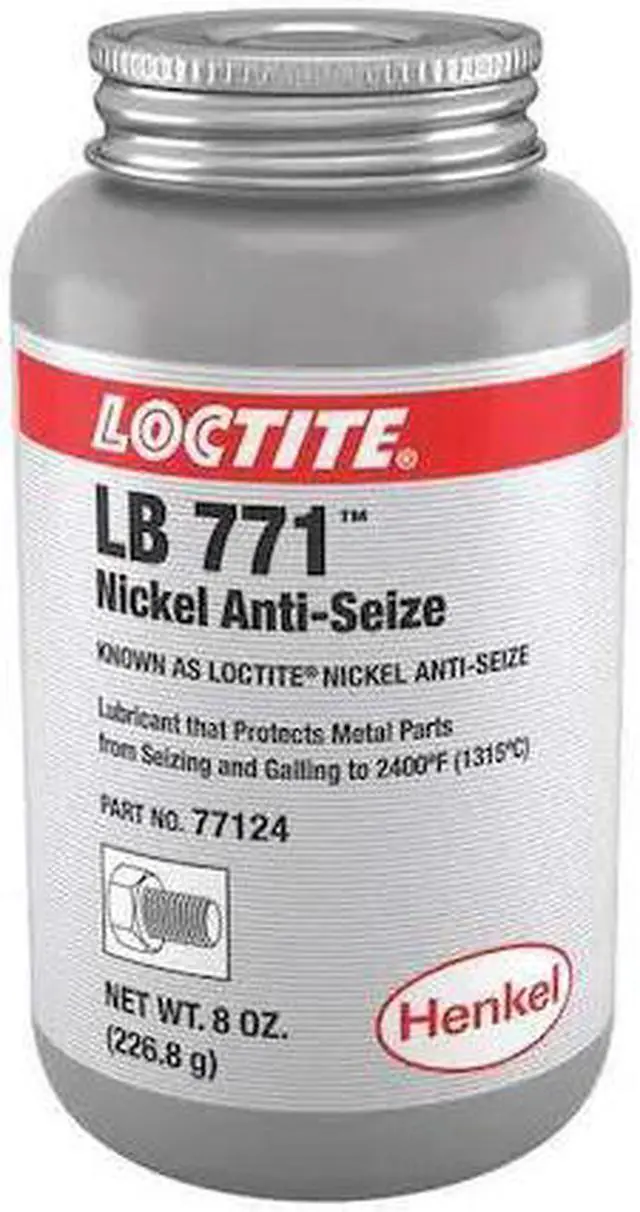 Alt view image 2 of 2 - Loctite Nickel Anti-Seize Compound, -20°F to 2400°F, 8 oz., Silver   77124