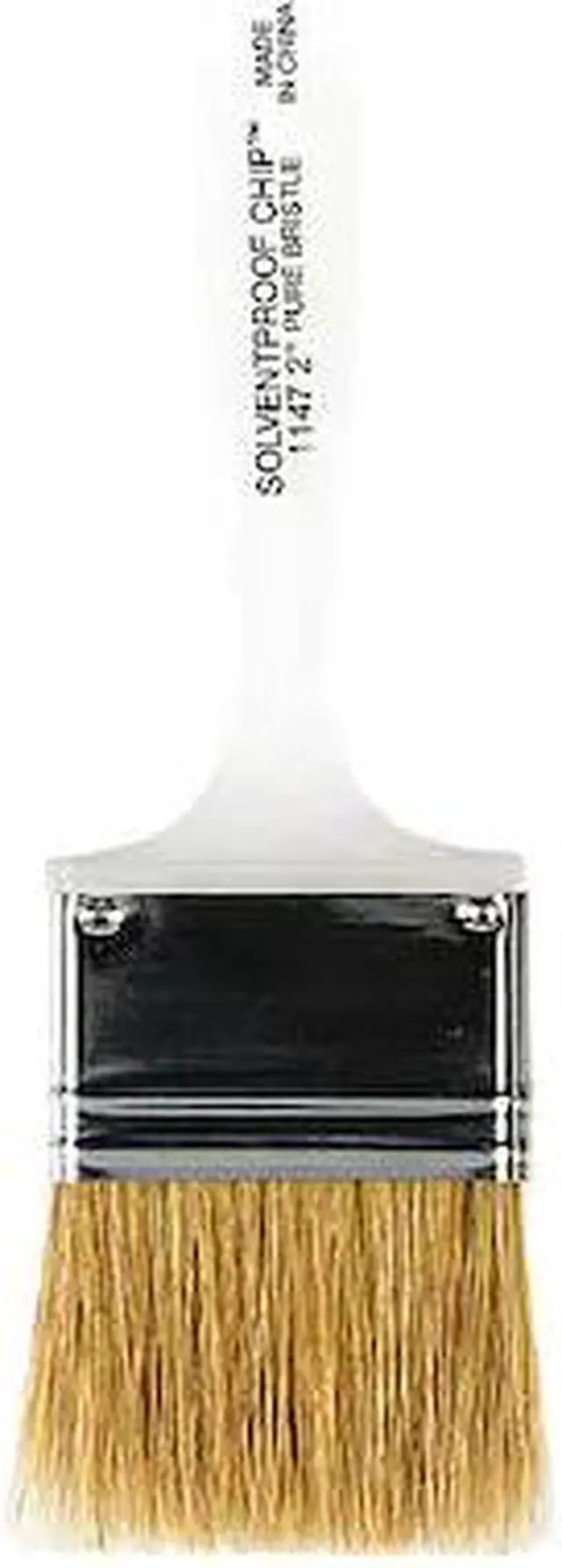Alt view image 2 of 3 - WOOSTER W1147-2 2" Chip Soft, White China Bristle, Paint Brush, Plastic Handle