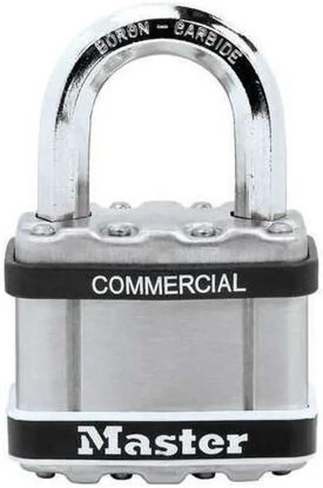 Alt view image 2 of 2 - Different-Keyed Padlock, Extended Shackle Type, 1" Shackle Height, Silver
