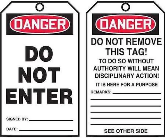 Main image of ACCUFORM TAR140 Danger Tag By The Roll, General Safety, Cardstock, 6 1/4 in H x