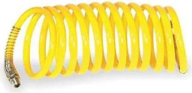Main image of SPEEDAIRE 1VEJ3 3/8" ID x 50 ft Nylon Coiled Air Hose 165 PSI YL