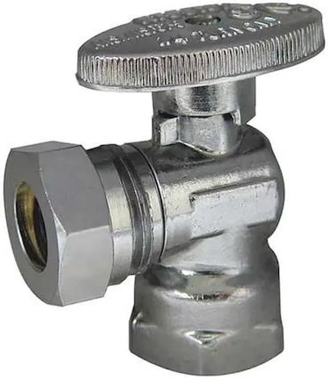 Alt view image 2 of 2 - Kissler & Co 1/4-Turn Stop,Angle,1/2 Inx1/2 In  88-9235