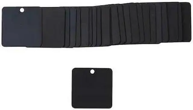 Alt view image 2 of 2 - BRADY 87619 Blk Tag,1-1/2 x 1-1/2 In,Bk,Al,Sq,PK25