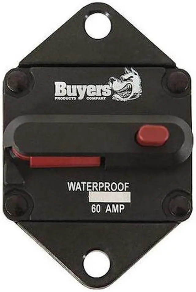 Main image of BUYERS PRODUCTS CB62PB Push-to-Trip Circuit Breaker,60A