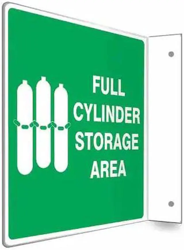 Main image of CONDOR 480W88 High Visibility Safety Sign, 8 in H, 8 in W, PETG, L-Shape