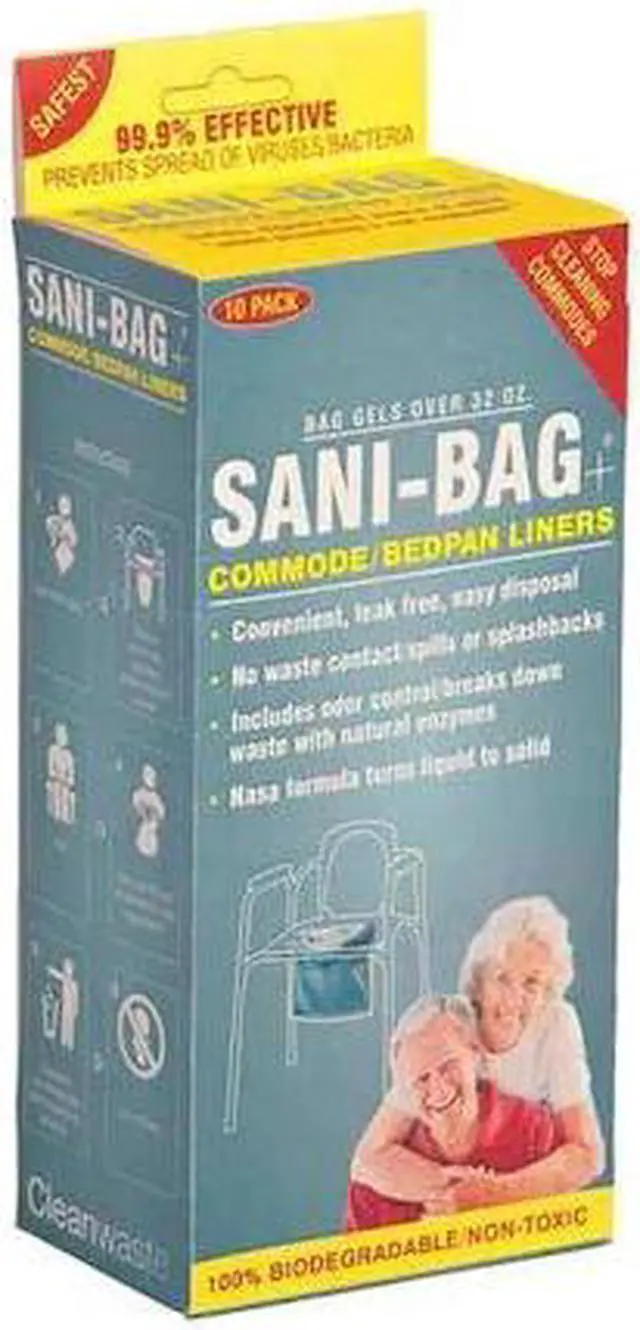 Main image of CLEANWASTE H645S10P Bedpan/Commode Liner,PK10