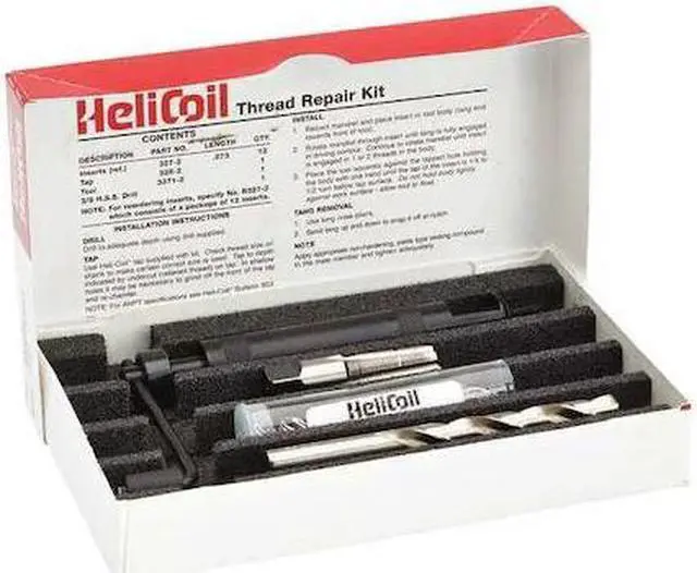 Alt view image 2 of 2 - STANLEY ENGINEERED FASTENING 5402-7 Free-Running Helical Insert Repair Kit,