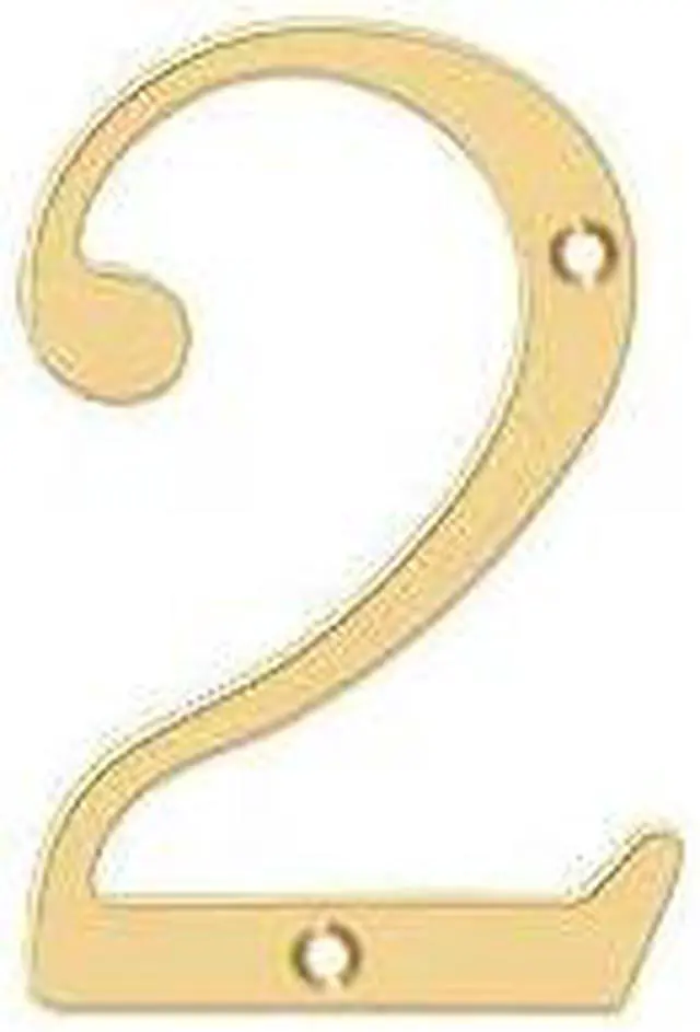Main image of DELTANA RN4-2 Numbers, Solid Brass Lifetime Brass 4"