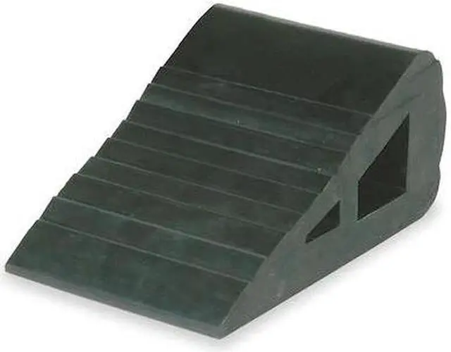 Main image of ZORO SELECT 1GUK4 Wheel Chock,4 In W x 3 In H,Black