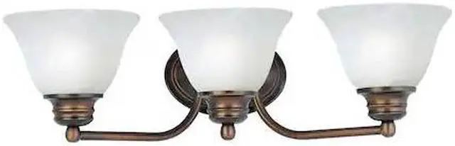 Main image of MAXIM 2688MROI Malaga 3-Light 19.5" Wide Oil Rubbed Bronze Vanity Light