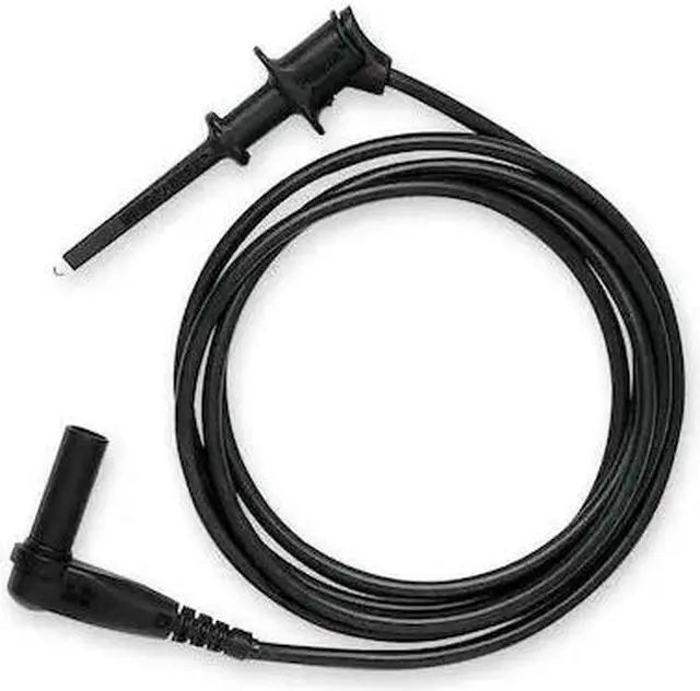 Alt view image 2 of 2 - POMONA 6244-48-0 Mini Hook Test Lead,48 In. L,Black