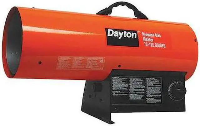 Alt view image 2 of 2 - DAYTON 3VE57 Portable Gas Torpedo Heater, Liquid Propane, Continuous Spark, 11