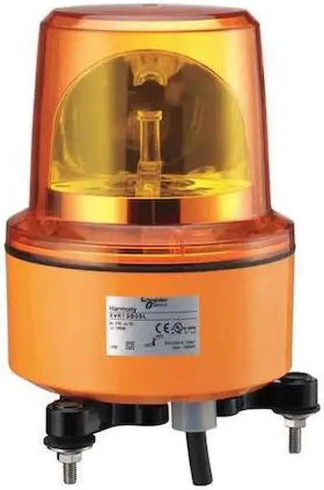 Alt view image 3 of 3 - SCHNEIDER ELECTRIC XVR13B05L Beacon Light, Orange, LED, 24V AC/DC, 162 FPM, 5