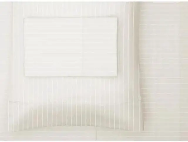 Main image of HOTEL GRAND 652508 1000tc Pinstripe Sheet Set, Ivory, King