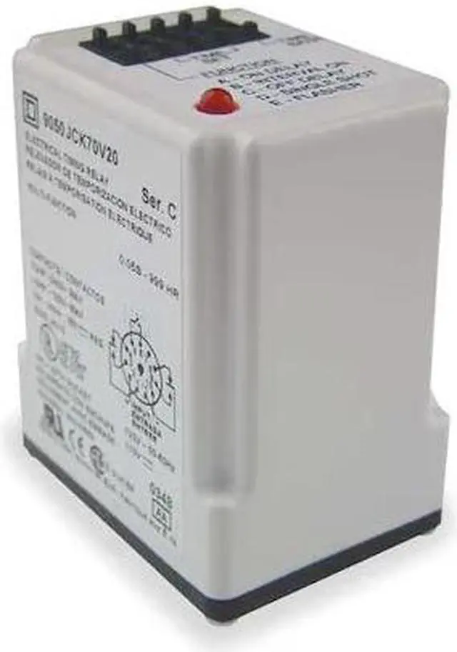 Alt view image 2 of 4 - SCHNEIDER ELECTRIC 9050JCK70V14 Time Delay Relay,24VAC/DC,10A,DPDT