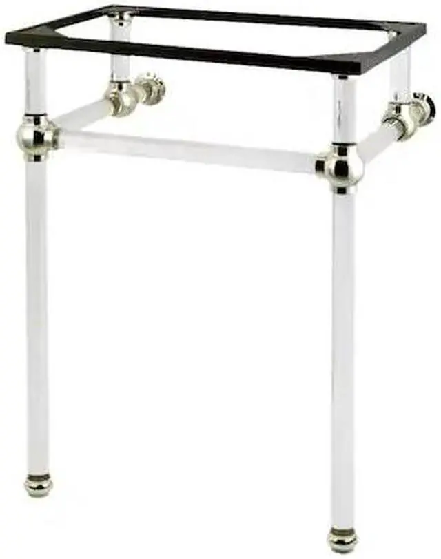 Alt view image 2 of 6 - Fauceture VAH282033PN Console Basin Holder with Acrylic Pedestal, Polished Nickel
