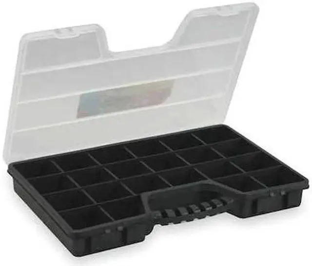 Main image of WESTWARD 2HFR8 5 to 22 Adjustable Compartment Box, 12-13/16"L x 20"W x 2-1/2"H
