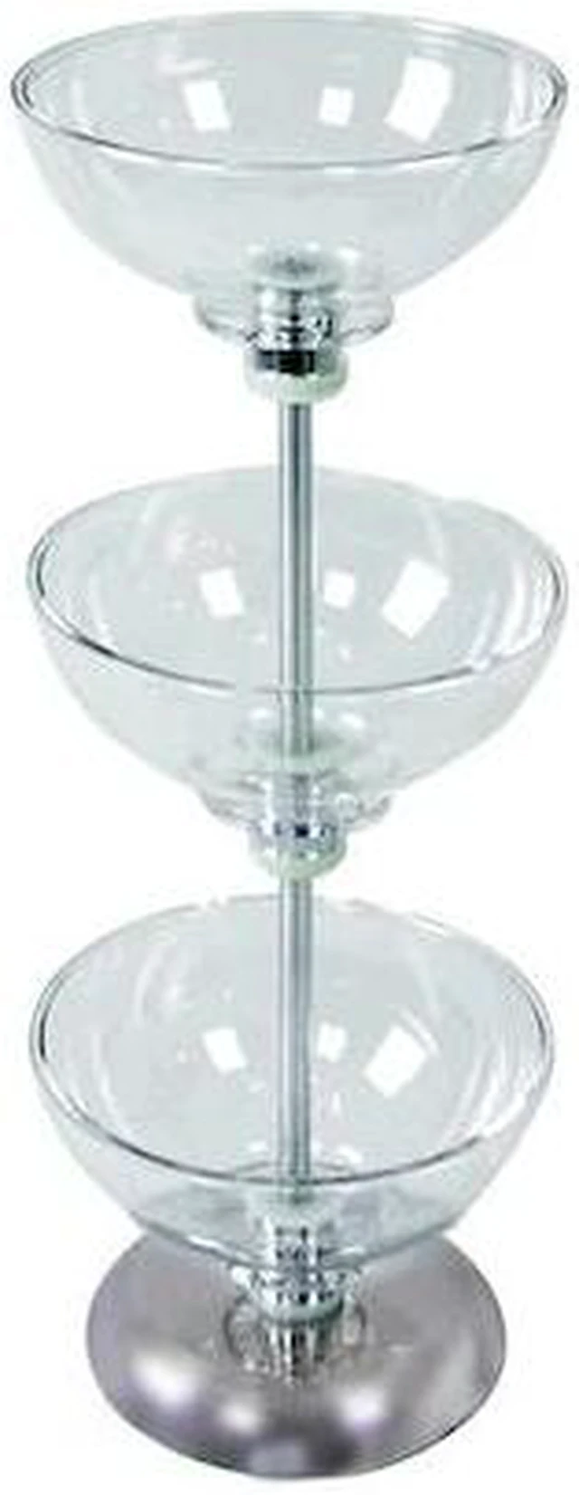 Main image of AZAR DISPLAYS 720308 Three-Tier 8", 8" & 8" Bowl Display