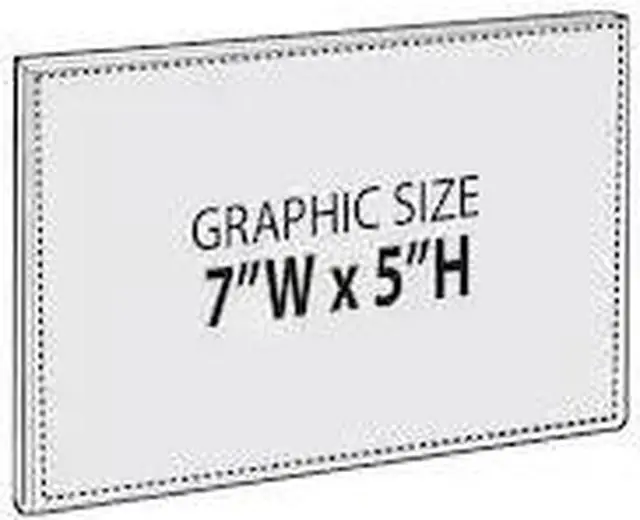 Alt view image 2 of 3 - Azar Displays Acrylic Horizontal Wall Mount Sign Holder 5 x 7-inch 10/Pack 129928