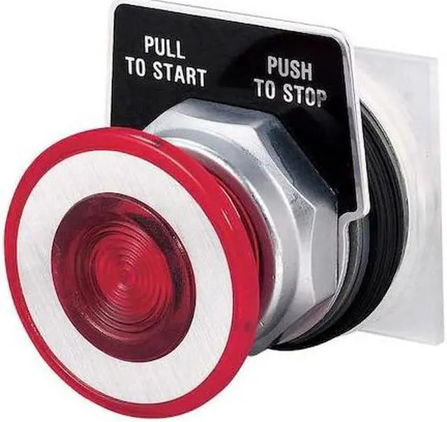 Alt view image 2 of 2 - SCHNEIDER ELECTRIC 9001KR9P1R Illuminated Push Button Operator, 30 mm, Red